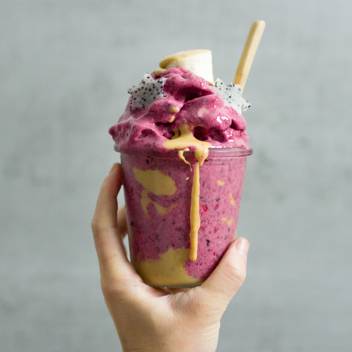 Blaubeer Kirsch Smoothie