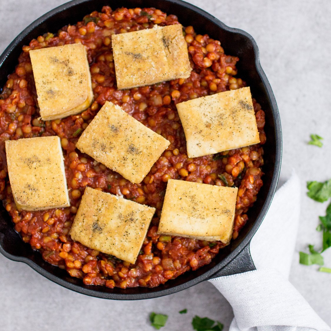 Tofu Linsen Shakshuka 