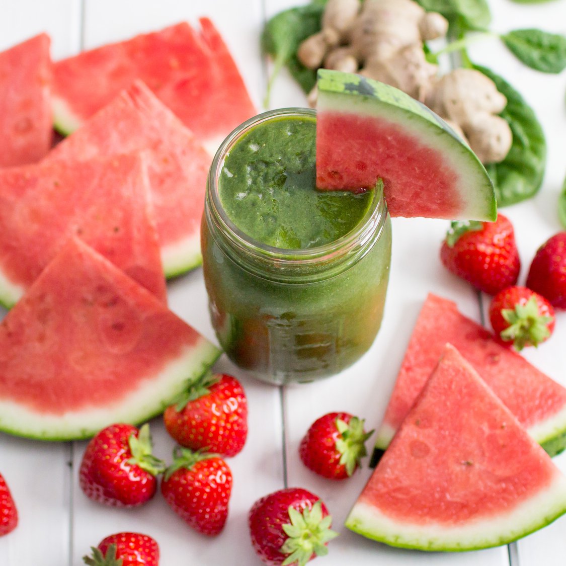 Wassermelonen Erdbeer Smoothie