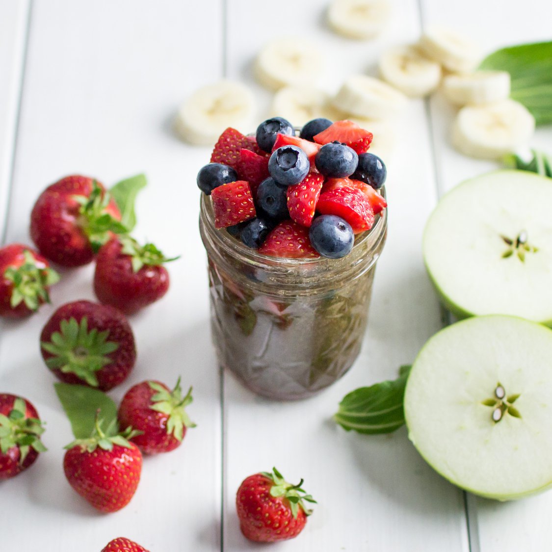 Apfel Beeren Smoothie