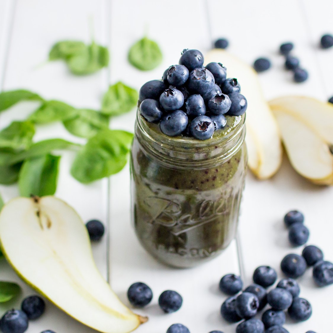 Birnen Blaubeer Smoothie