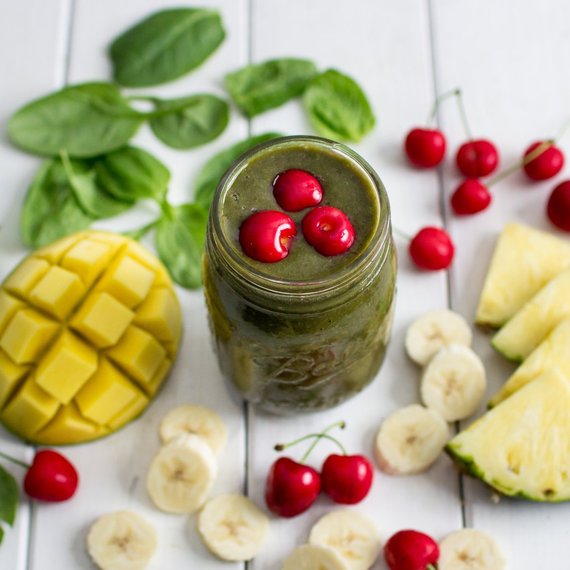 Ananas Kirsche Smoothie