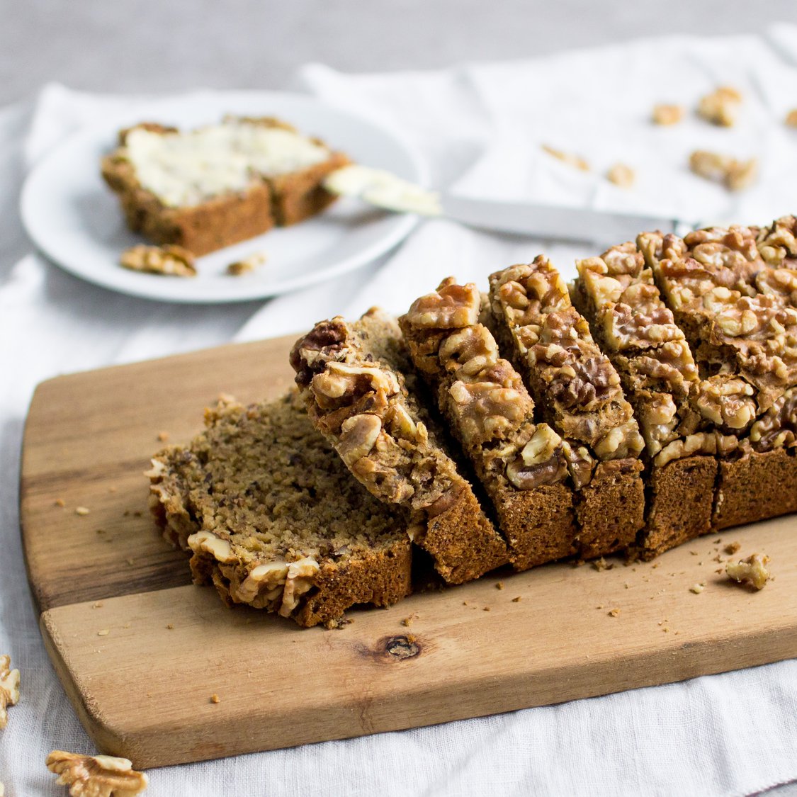 Bananenbrot mit Walnusstopping