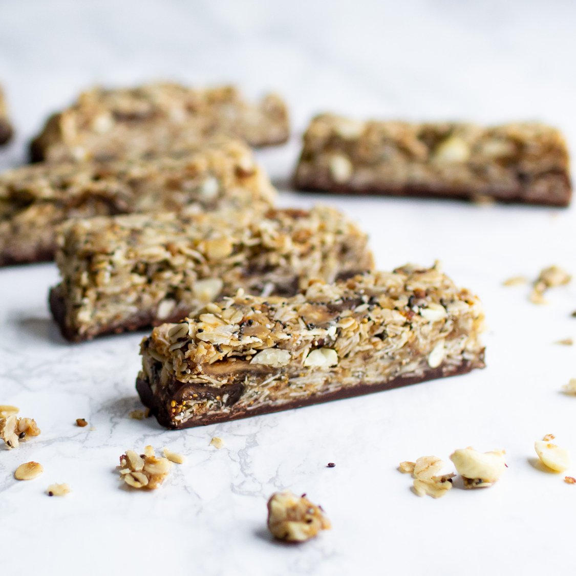 Tahini Müsli Riegel mit Feigen