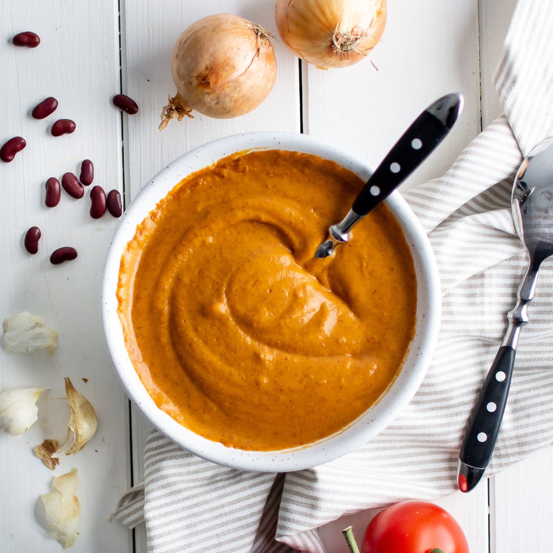 Bohnensuppe mit Paprika