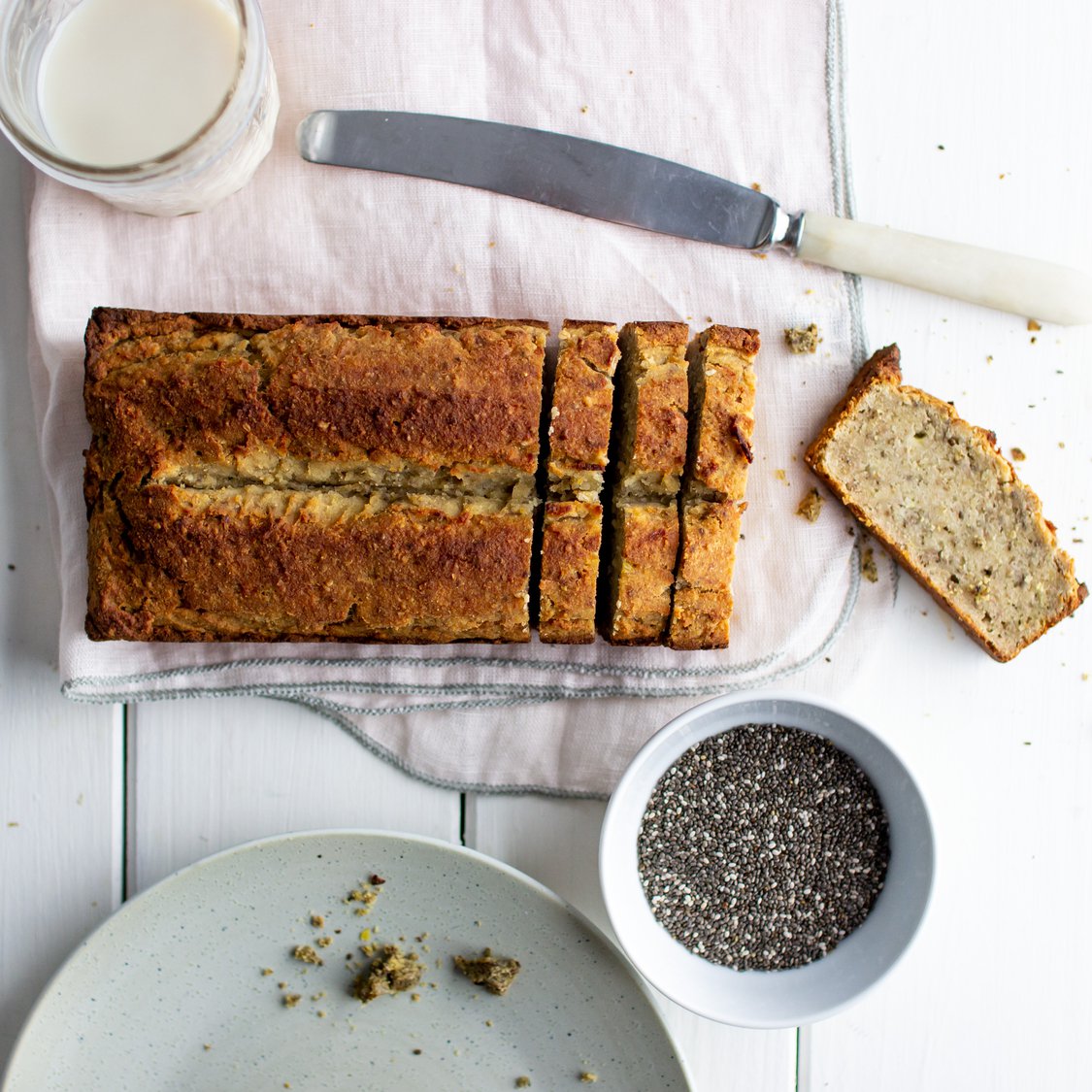 Bananenbrot mit Mandelmehl