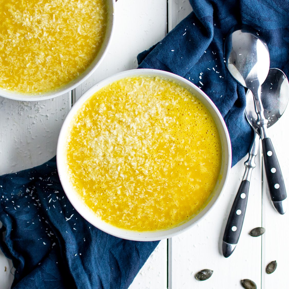 Kürbissuppe mit Kokos und Orange